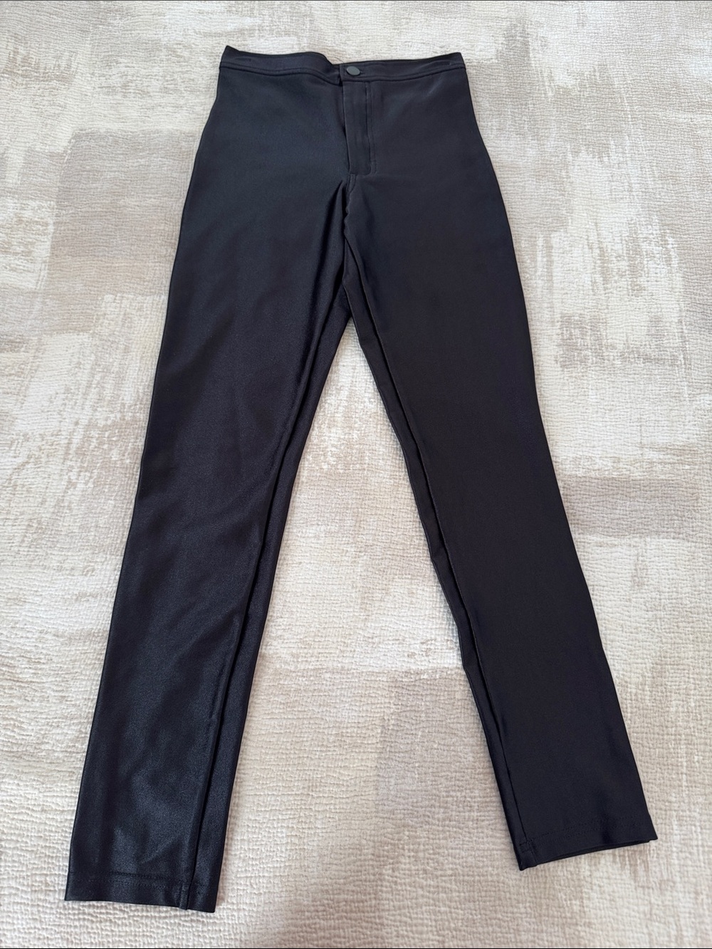 American Apparel Black High-Rise Slim Pants